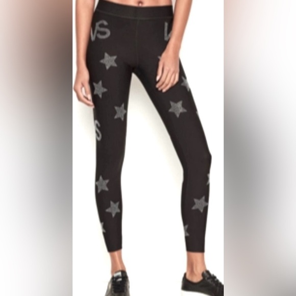 PINK Victoria's Secret Pants - VS. PINK bling sports leggings-large NWOT